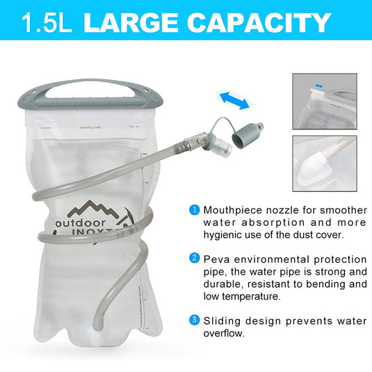 INOXTO Hydration Vest Backpack with 1.5L bag Unisex