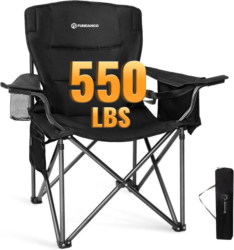 Load image into Gallery viewer, FUNDANGO Heavy Duty 550lb Capacity Oversized Outdoor Chair with Lumbar Support
