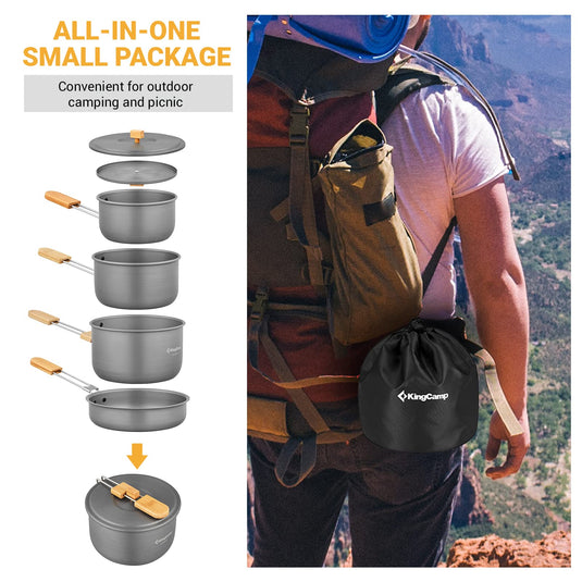 KingCamp NIGHTSTALKER Cookware Set Mess Tin