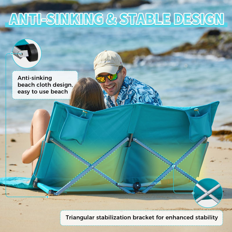 Load image into Gallery viewer, WEJOY Legless Lounger Chair - Ultra Lightweight Beach Mat with Back Support
