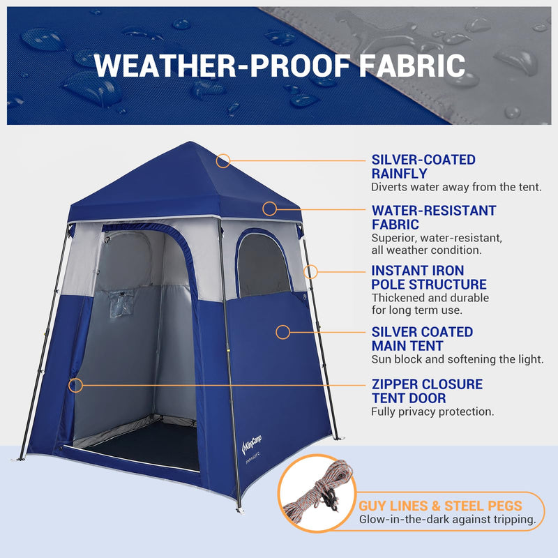 Load image into Gallery viewer, KingCamp MARASUSA Q Portable Instant Pop Up 1-Room Privacy Tent
