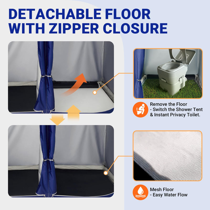 Load image into Gallery viewer, KingCamp Outdoor Shower Tents for Camping Portable Instant Pop Up Privacy Tent
