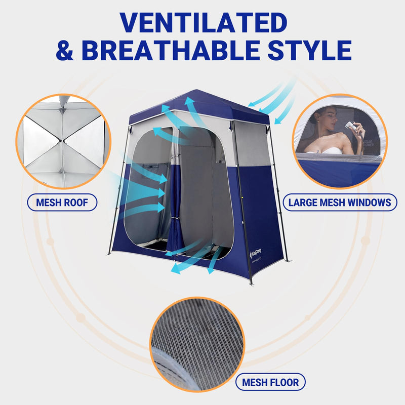 Load image into Gallery viewer, KingCamp Outdoor Shower Tents for Camping Portable Instant Pop Up Privacy Tent
