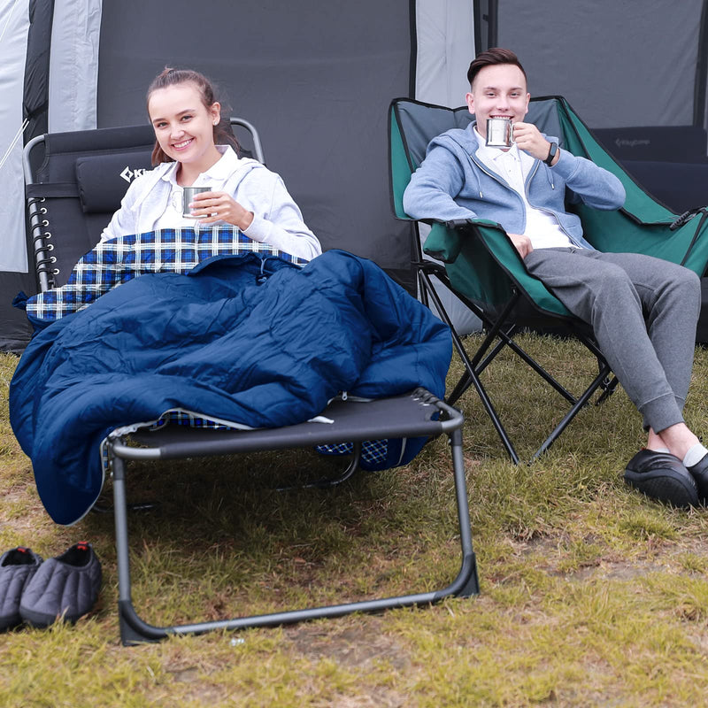 Load image into Gallery viewer, KingCamp CLOUDY 300S Kids Sleeping Bag-Envelope With Hood Flannel Fabric
