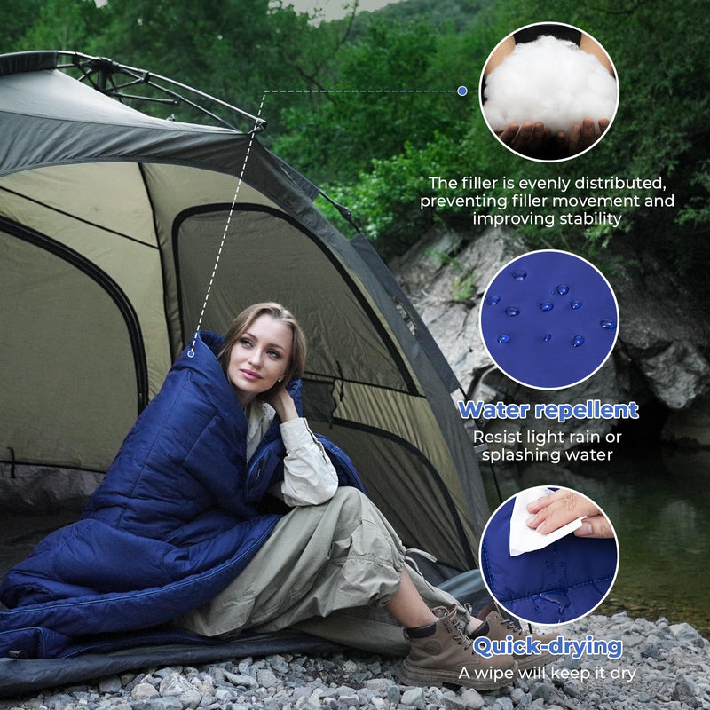 Load image into Gallery viewer, KingCamp Lightweight Camping Blanket Packable Blanket Water Repellent
