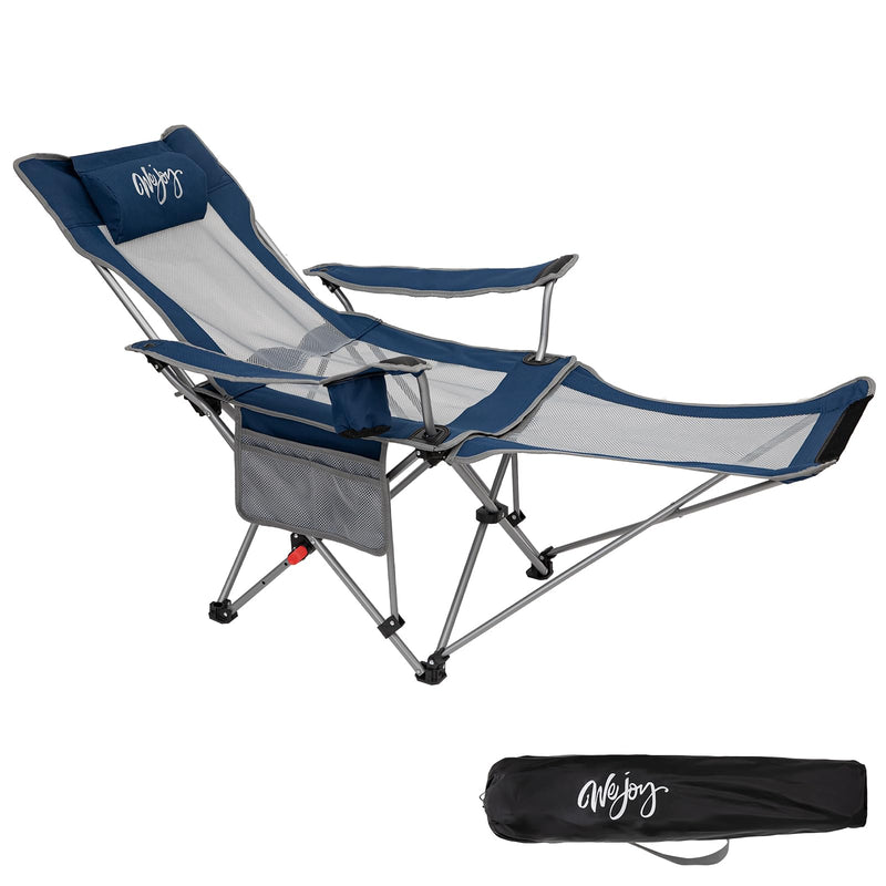 Load image into Gallery viewer, WEJOY FOLDING RECLINER CHA Folding Chair Navy
