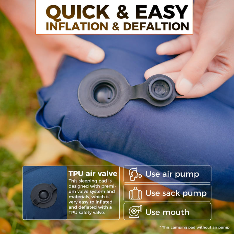 Load image into Gallery viewer, KingCamp Ergonomic High-Low Inflatable Sleeping Pad
