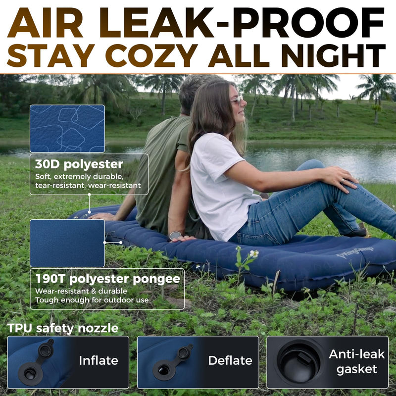 Load image into Gallery viewer, KingCamp Ergonomic High-Low Inflatable Sleeping Pad
