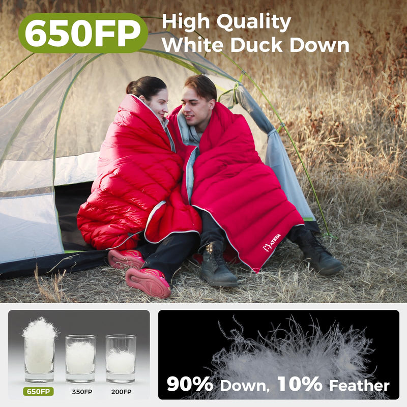 Load image into Gallery viewer, ATEPA Ultralight  Down Sleeping Bag Filling 300g White Duck Down
