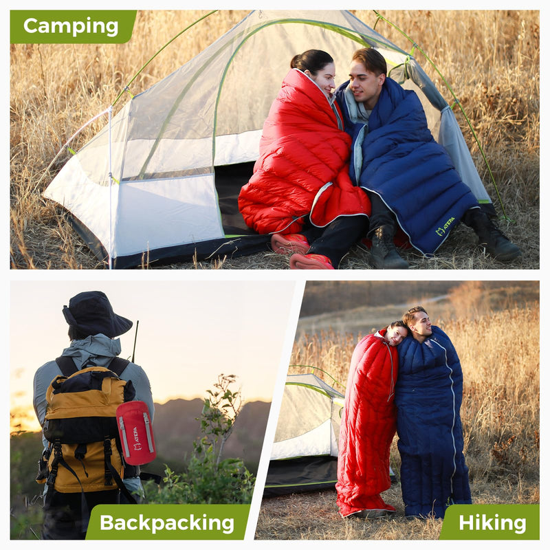 Load image into Gallery viewer, ATEPA Ultralight  Down Sleeping Bag Filling 300g White Duck Down
