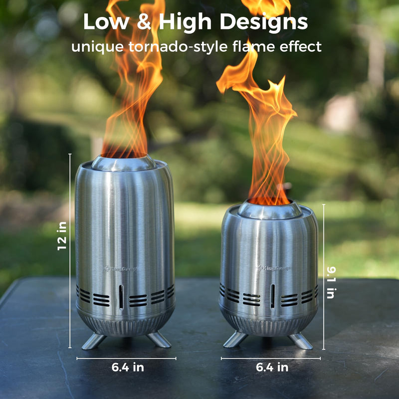 Load image into Gallery viewer, KingCamp Tornado Tabletop Fire Pit with Stand
