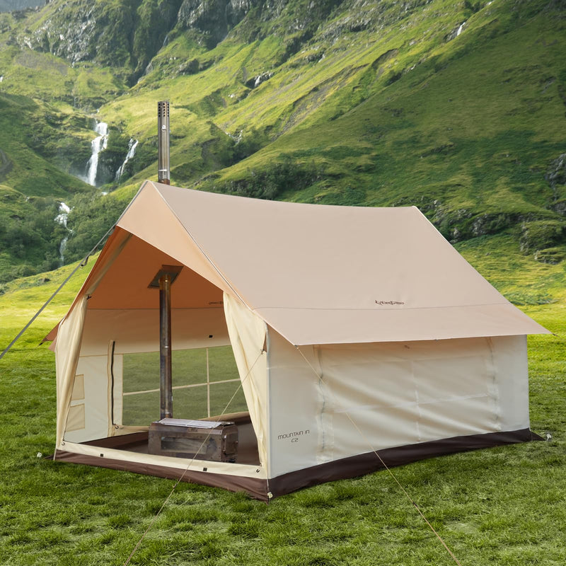 Load image into Gallery viewer, KingCamp MOUNTAIN IN C2 Canvas Cabin Tent 8&#39; x 11&#39;
