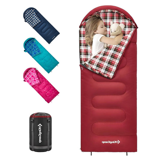 KingCamp CLOUDY 300S Kids Sleeping Bag-Envelope With Hood