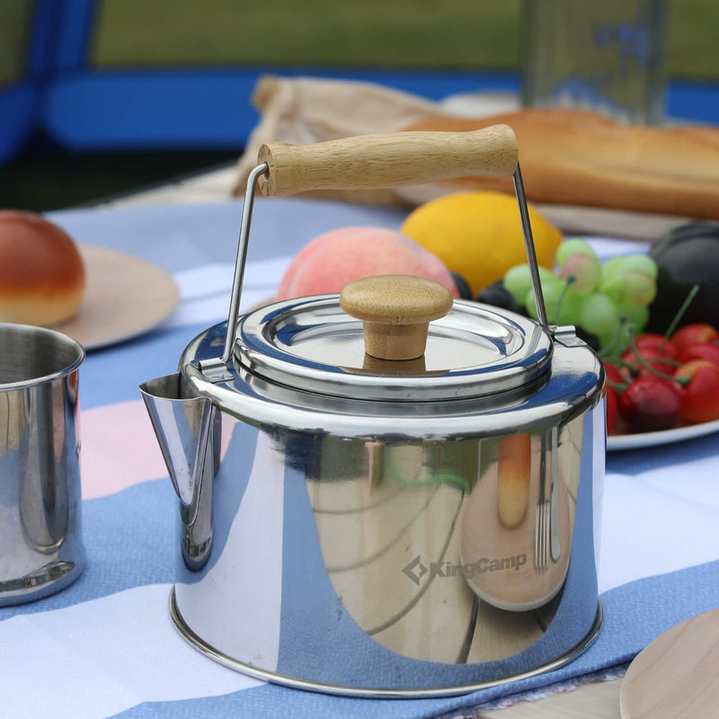 Load image into Gallery viewer, KingCamp SKYWALKER Kettle Stainless Steel Camping Kettle
