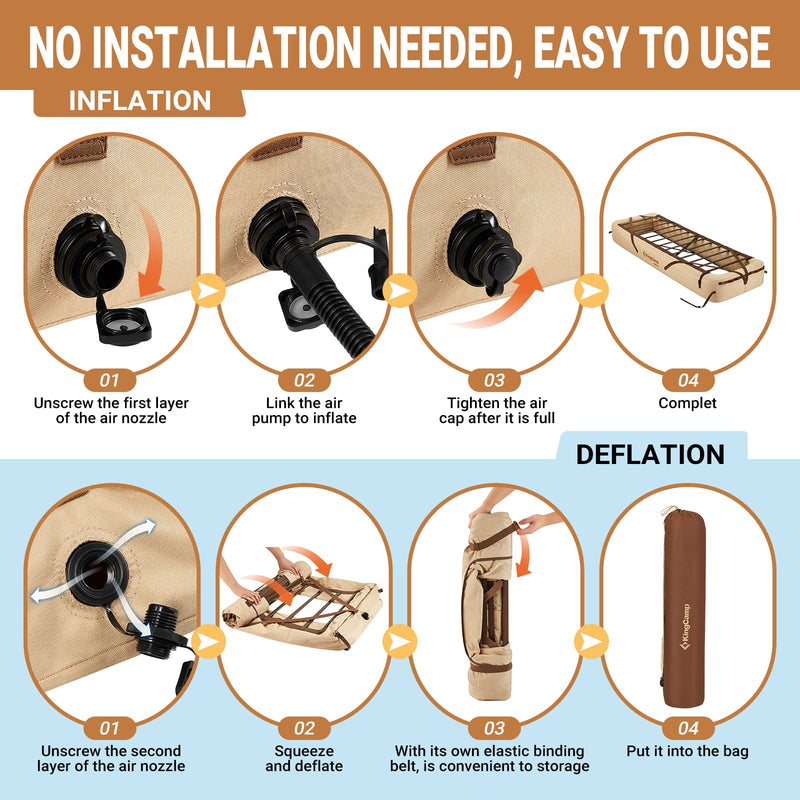 Load image into Gallery viewer, KingCamp Camping Air Bed Frame
