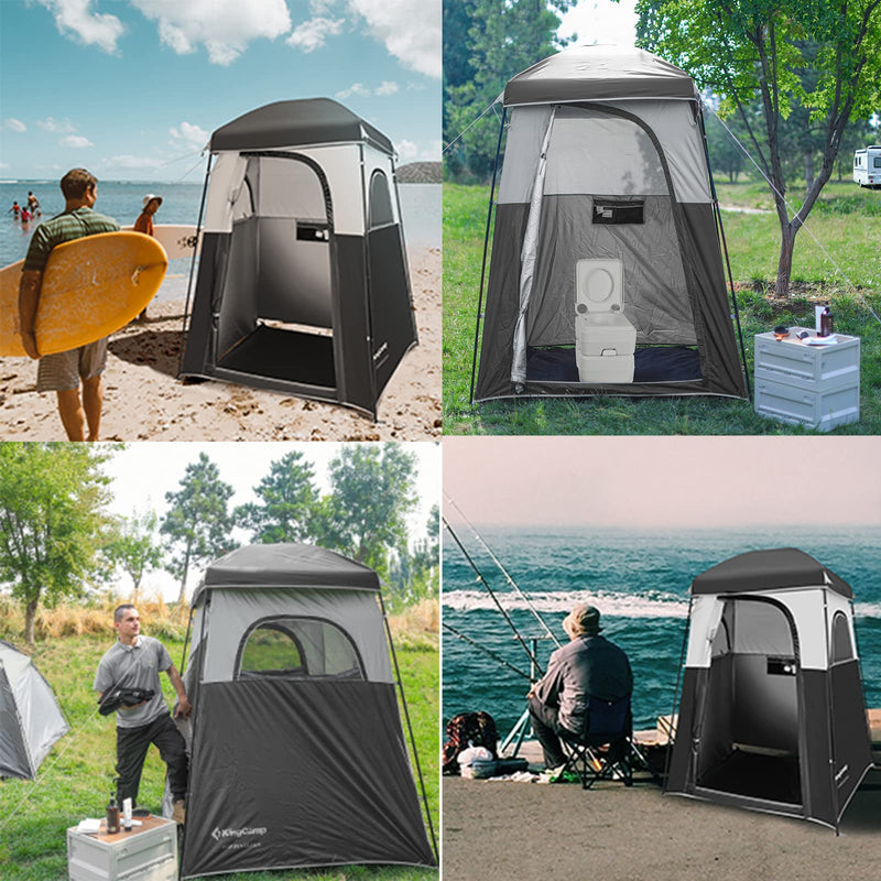 Load image into Gallery viewer, KingCamp MARASUSA Shower Tent 1 Room Privacy Shelter

