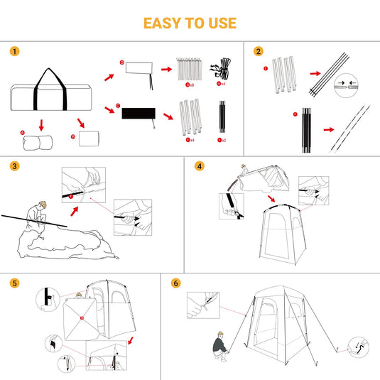 KingCamp MARASUSA Shower Tent 1 Room Privacy Shelter