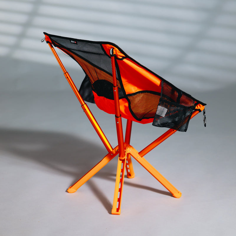 Load image into Gallery viewer, Sitpack Campster 2 Backpacking Chair, 5S Quick Set-up Lightweight Portable Camping Chair Folding Compact Small Beach Seat for Adults with Aluminum Frame &amp; Carry Bag for Outdoor Hiking Travel, Orange
