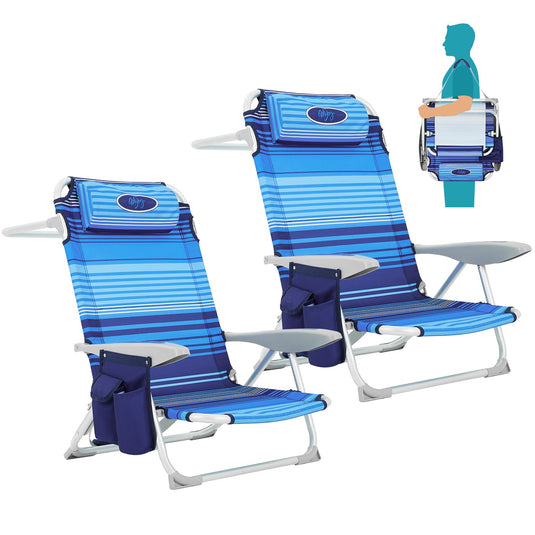 WEJOY Adjustable Beach Chair Set of 2 strips