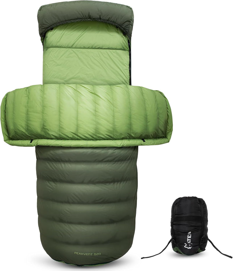 Load image into Gallery viewer, ATEPA 3-in-1 Backpacking Sleeping Bag Down Sleeping Bag 44.6°F to 10.4°F
