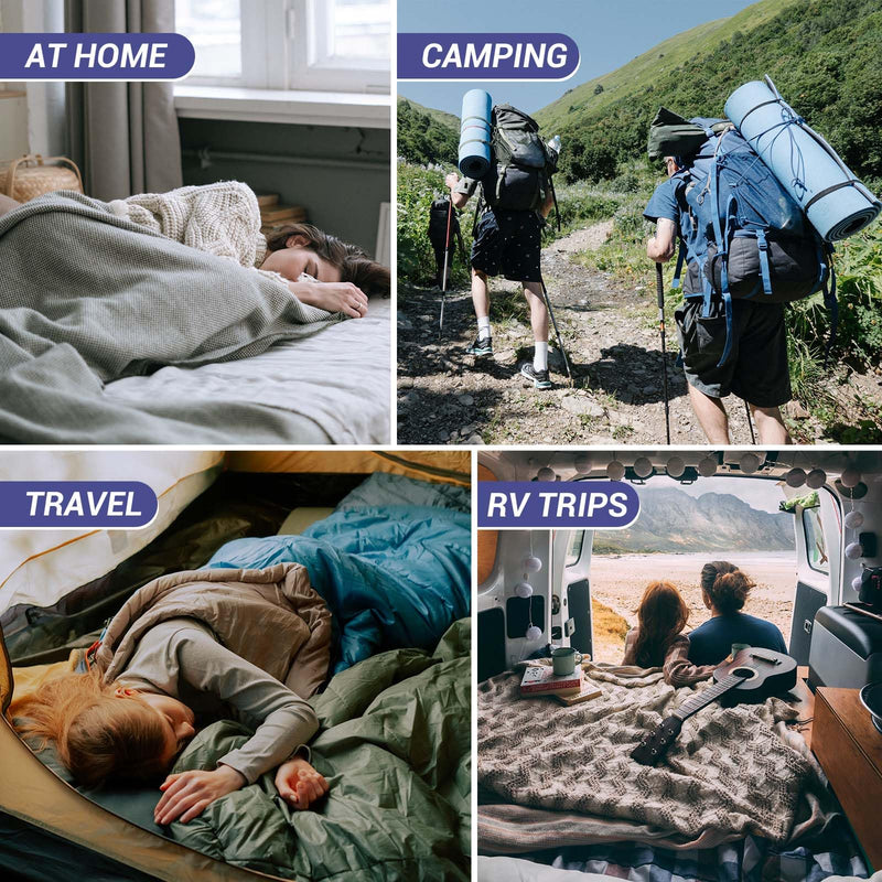 Load image into Gallery viewer, KingCamp FREESPACE 250 3-Season Plus Size Flannel Sleeping Bag
