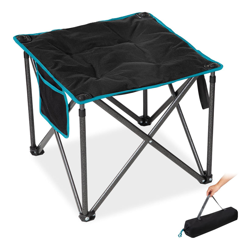 Load image into Gallery viewer, FUNDANGO Oversized Camping Stool – 18.1&quot; Wide Padded Seat, 400lb Capacity, Portable Foldable Stool for Fishing, Travel &amp; Outdoor
