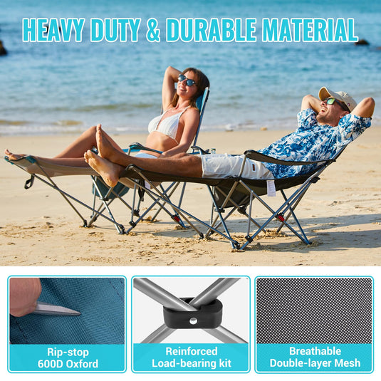 WEJOY 4-Position Reclining Camp Chair