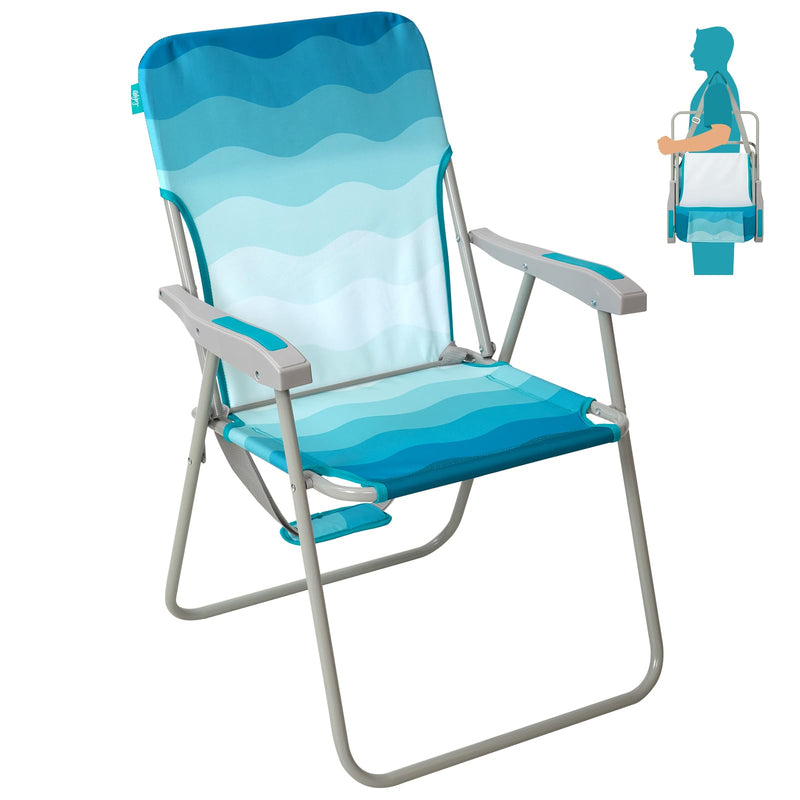 Load image into Gallery viewer, WEJOY Folding Beach Chair Outward Lawn Chair

