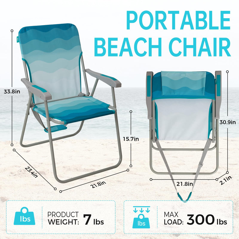 Load image into Gallery viewer, WEJOY Folding Beach Chair Outward Lawn Chair
