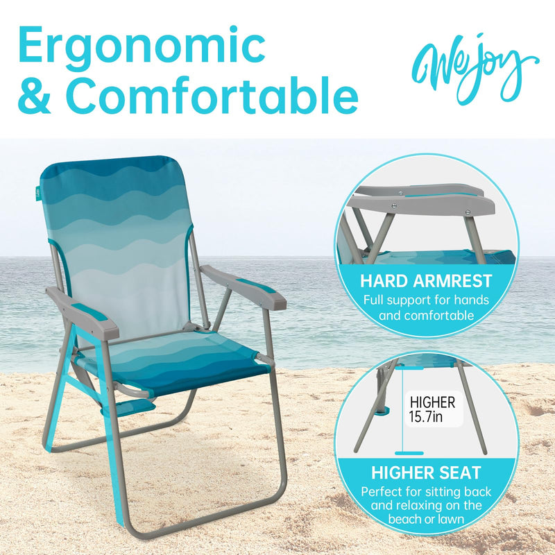 Load image into Gallery viewer, WEJOY Folding Beach Chair Outward Lawn Chair
