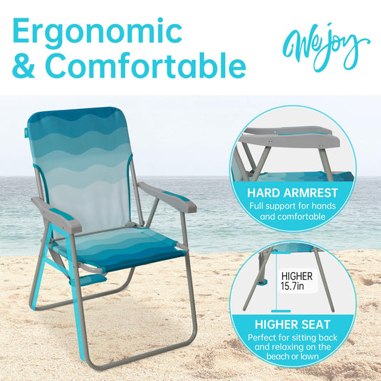 WEJOY Folding Beach Chair Outward Lawn Chair