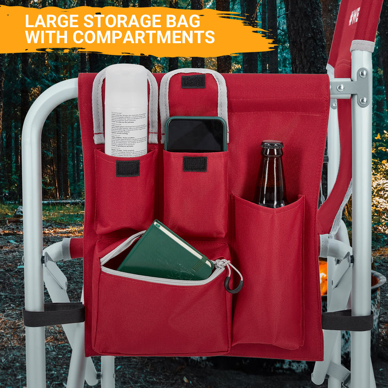 Load image into Gallery viewer, WEJOY Premium Director&#39;s Camping Chair – Heavy Duty 264lb Capacity with Side Table &amp; Umbrella Holder
