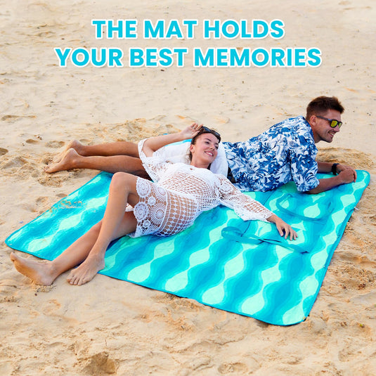 WEJOY Waterproof Picnic Blanket – Sandproof Beach Mat for 4 Adults