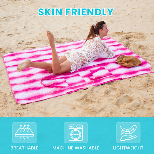 WEJOY Waterproof Picnic Blanket – Sandproof Beach Mat Breathable