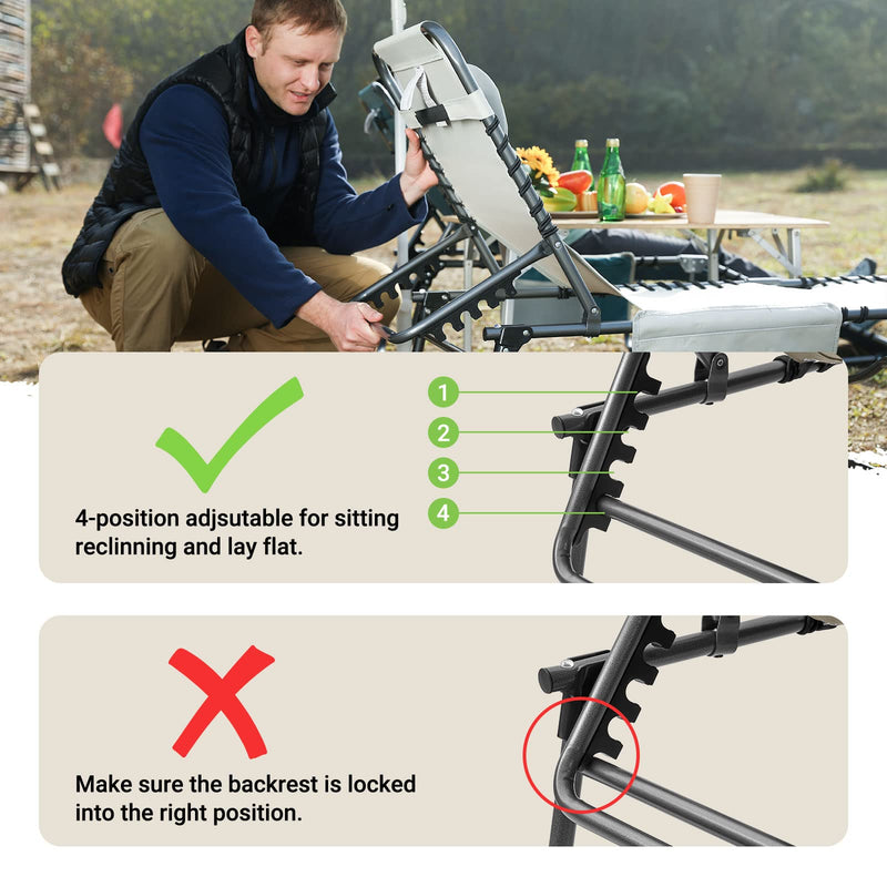 Load image into Gallery viewer, KingCamp BERLIN Classic Adjustable Cot Lounge Chair
