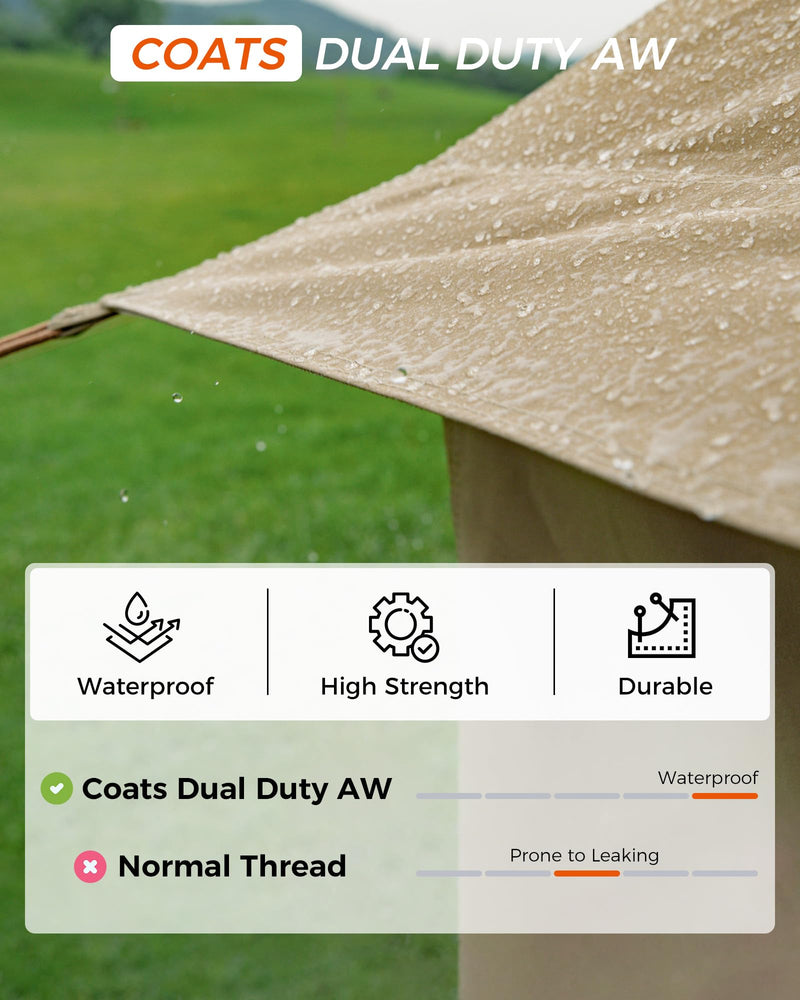 Load image into Gallery viewer, KingCamp KHAN 400 Canvas Bell Tents
