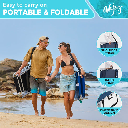 WEJOY Classic Lounge Chair Plus Beach Chair