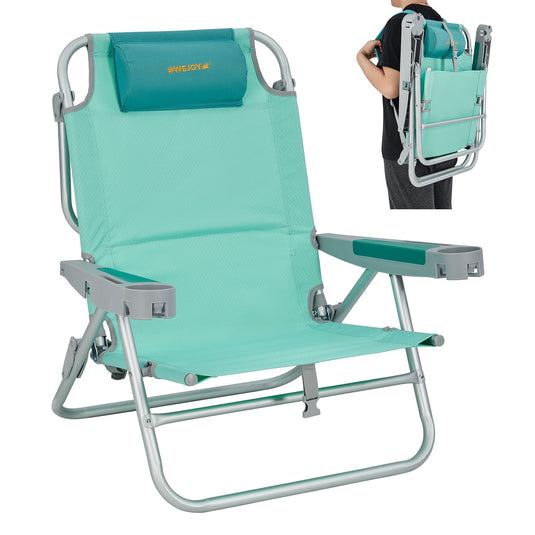 WEJOY Adjustable 5-Position Reclining Beach Chair
