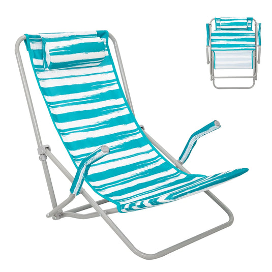 WEJOY High Back Beach Chair With Padded Headrest
