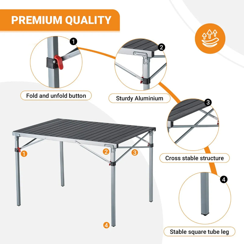 Load image into Gallery viewer, KingCamp Folding Outdoor Table Lightweight Aluminum Alloy Table
