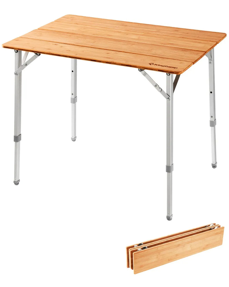 Load image into Gallery viewer, KingCamp 4-Folding Bamboo Table
