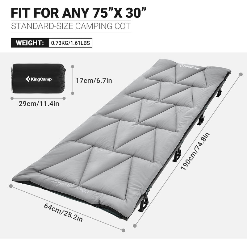 Load image into Gallery viewer, KingCamp Lightweight Cot Mat Camping Sleeping Pad
