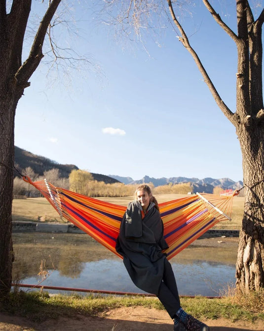 KingCamp Folding Hammock Portable Wooden Stick Hammock