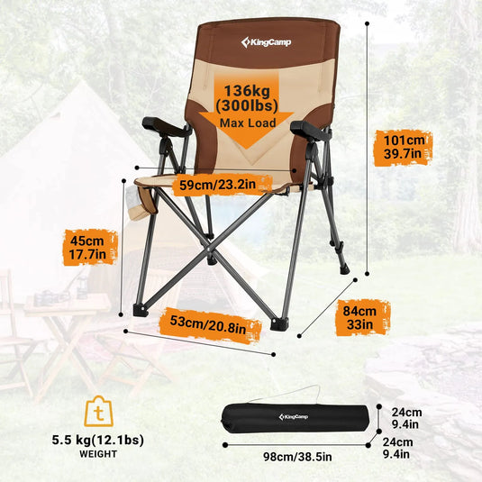 KingCamp DAPHNE C30 Portable Arm Chair
