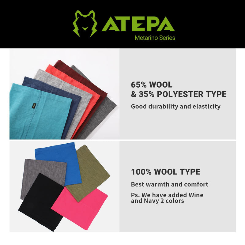 Load image into Gallery viewer, METARINO Neck gaiters Wool Neck Warmer Lightweight Face Mask
