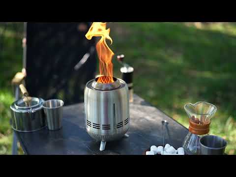 Load and play video in Gallery viewer, KingCamp Tornado Tabletop Fire Pit with Stand
