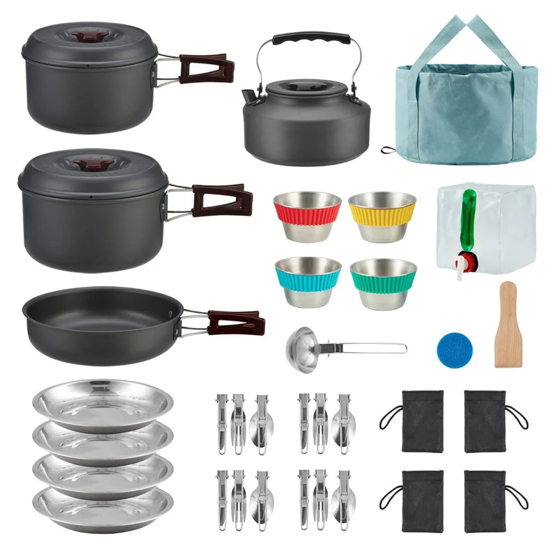 Load image into Gallery viewer, BULIN Camping Cookware C8N Lightweight Backpacking Cooking Set

