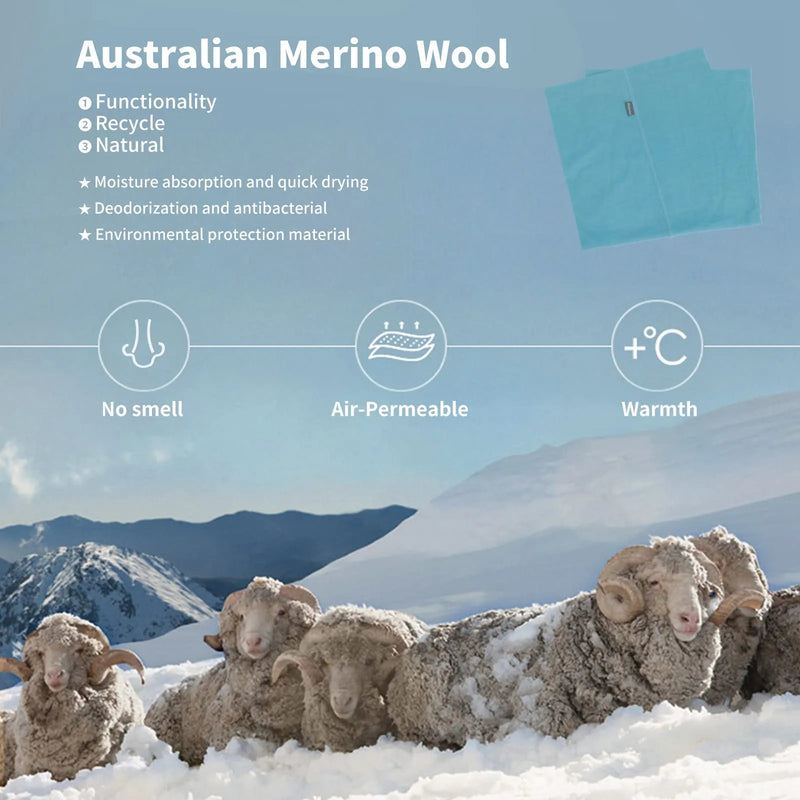 Load image into Gallery viewer, METARINO Neck gaiters Wool Neck Warmer Lightweight Face Mask
