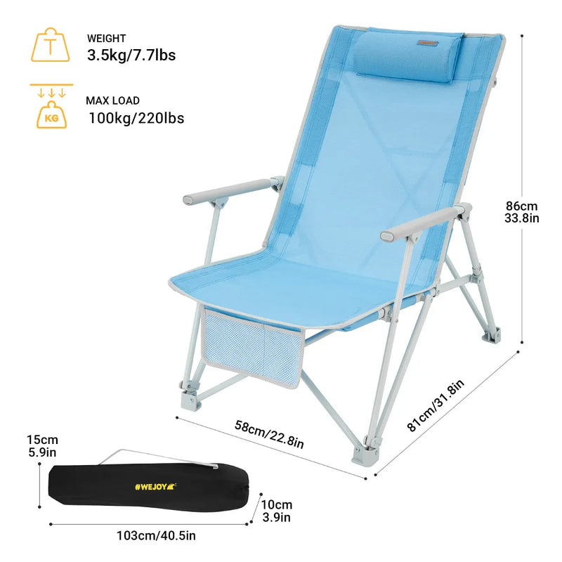 Load image into Gallery viewer, WEJOY Daydream 5 Position Beach Chair
