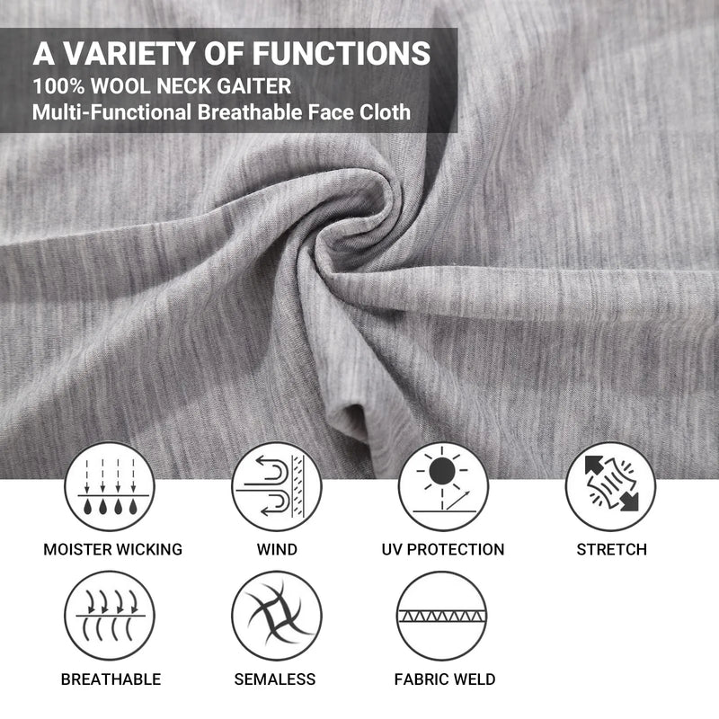 Load image into Gallery viewer, METARINO Neck gaiters Wool Neck Warmer Lightweight Face Mask
